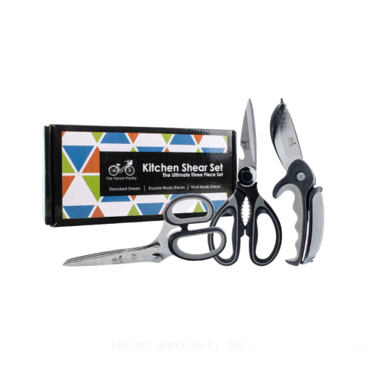 TRUESTYLE 1CT KITCHEN SCISSORS/CLIP SET #24005