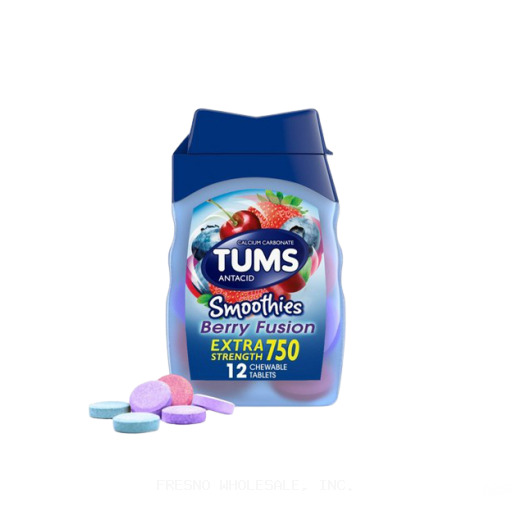 TUMS 12CT/750 EXTRA ASSORTED BERRIES