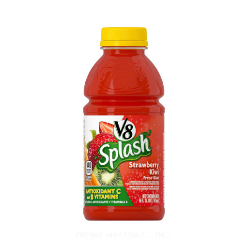 V8 SPLASH 12/16Z STRAWBERRY KIWI