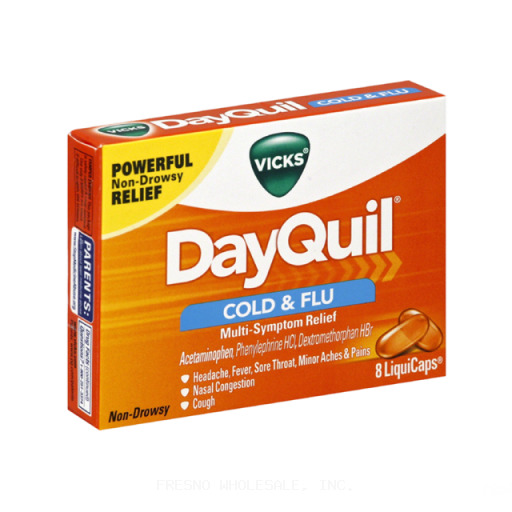 VICKS DAYQUIL 8CT COLD & FLU LIQUICAPS
