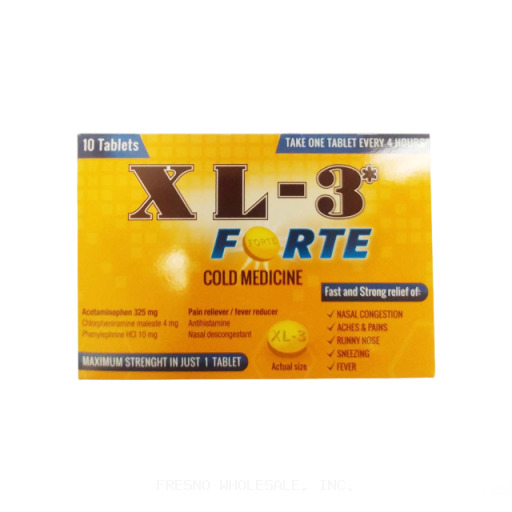 XL-3 50PK/4CT FORTE  COLD MED