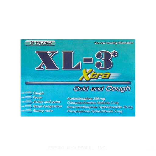 XL-3 XTRA 12CT COLD AND COUGH