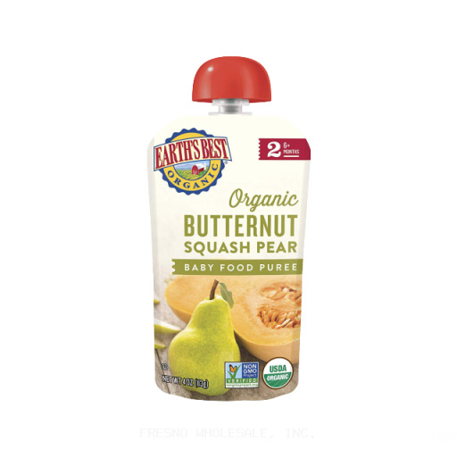 MOM'S ORGANIC 10/2PK/4OZ BUTTERNUT SQUASH