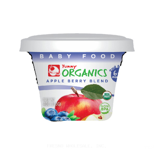 YUMMY ORGANICS 12/4Z APPLE BERRY