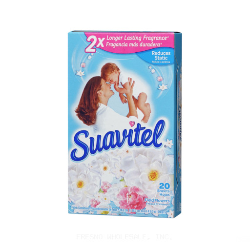 SUAVITEL 15/20CT DRYER SHEETS FIELD FLOWERS