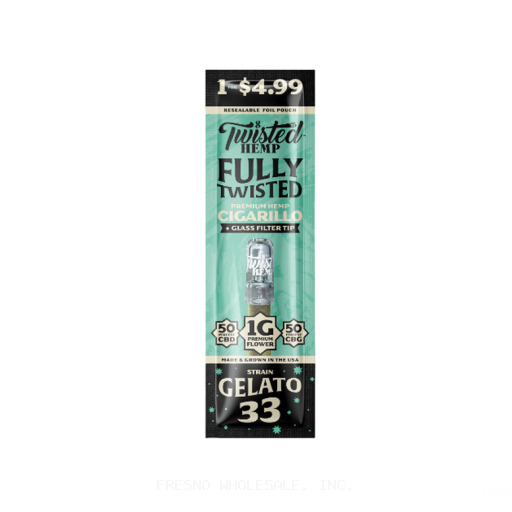 TWISTED HEMP PP 1F4.99 10PK/1CT CIGARS GELATO 33
