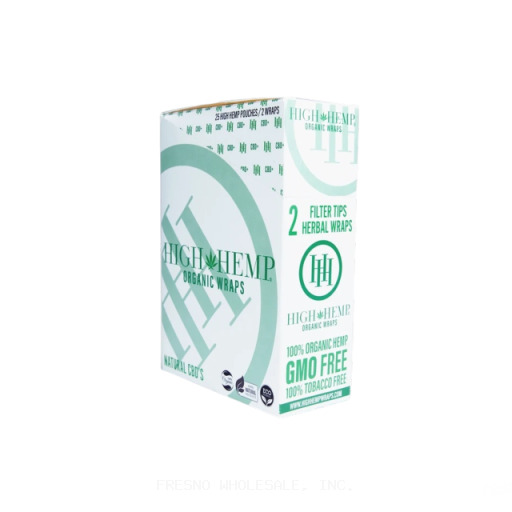HIGH HEMP 25PH/2CT WRAPS ORGANIC