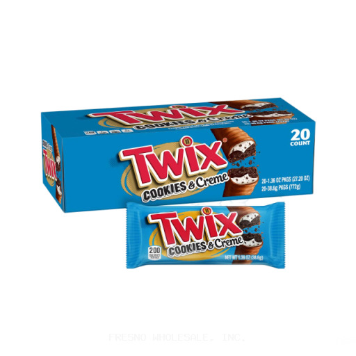 TWIX KS 20CT COOKIES & CREAME