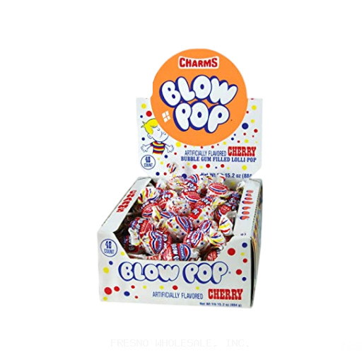 CHARMS 48CT BLOW POP CHERRY(3861)