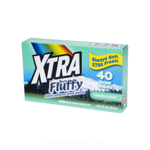 XTRA 12/40CT DRYER SHEETS MOUNTAIN RAIN