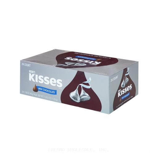 KISSES RS 24CT/1.55Z  MILK CHOCOLATE