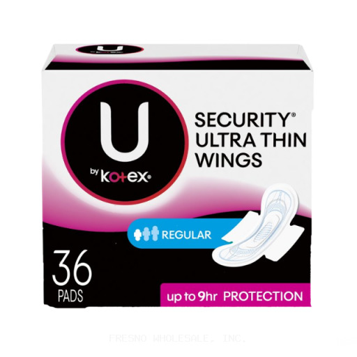 KOTEX U 36CT LONG W WINGS SINGLES