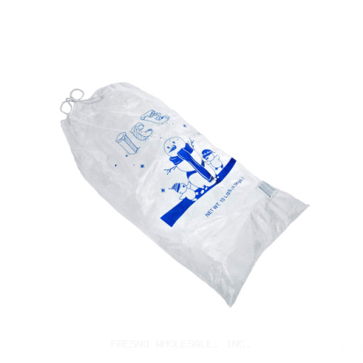 ICE BAGS100CT/10LB WITH TIES