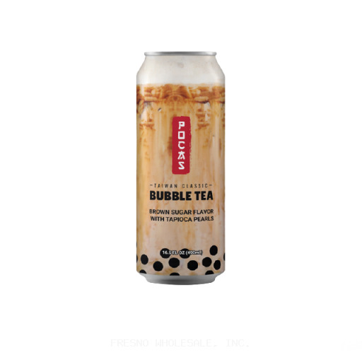 POCAS BUBBLE TEA 24/16Z BROWN SUGAR