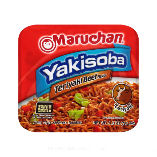 MARUCHAN YAKISOBA 8/4Z TERIYAKI BEEF(100707)