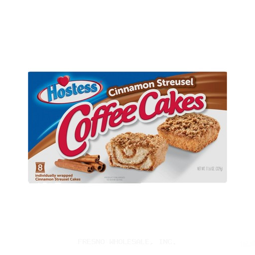 HOSTESS 8/2Z COFFEE CAKES CINNAMON STREUSEL