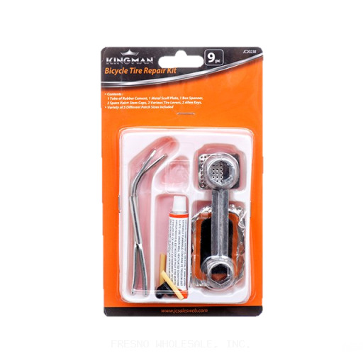 KINGMAN 1CT/9PC BICYCLE REPAIR KIT
