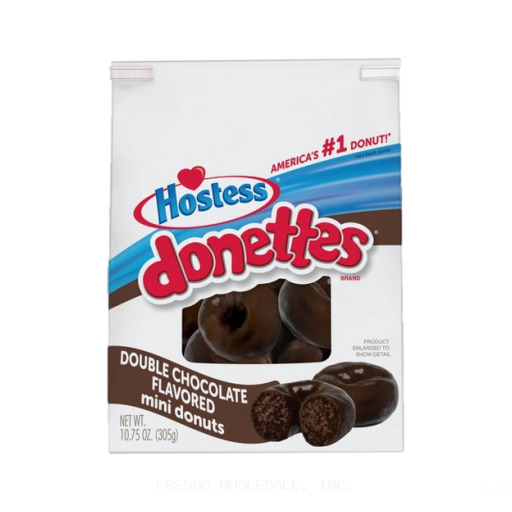 HOSTESS 10/3Z DONETTES DOUBLE CHOCOLATE