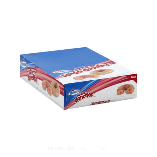 HOSTESS 6/4Z JUMBO DONETTES GLAZED STRAWBERRY