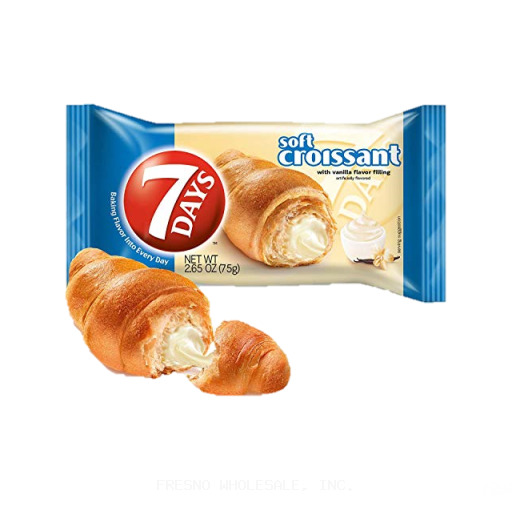 7DAYS SOFT CROISSANT 6/2Z VANILLA