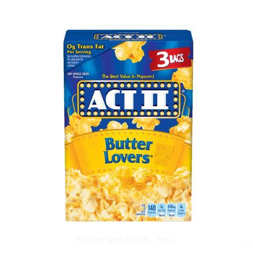 GABRIELA POPCORN 3PK 6.6OZ BUTTER