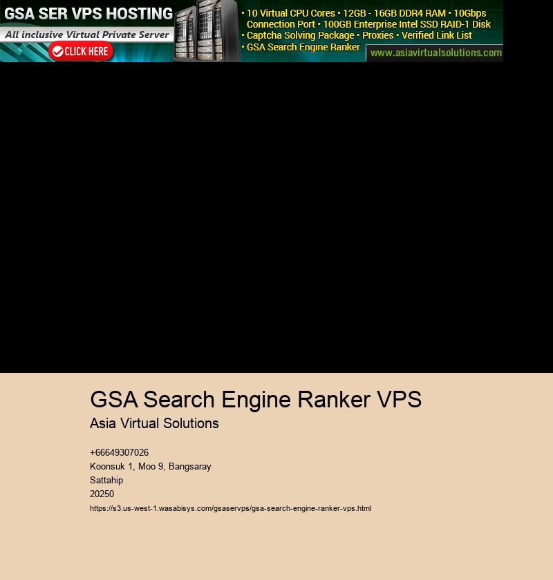 GSA Search Engine Ranker VPS