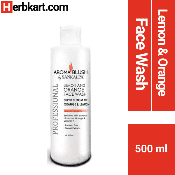 Buy Aroma Blush Lemon & Orange Face Wash 500 ml on