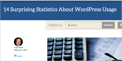 Surprising statistics about WordPress