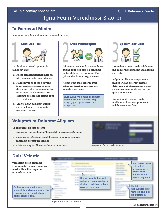 Quick Reference Card Template Word