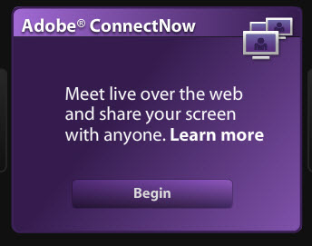 Adobe Connect Now -- free screen sharing software for up to three people