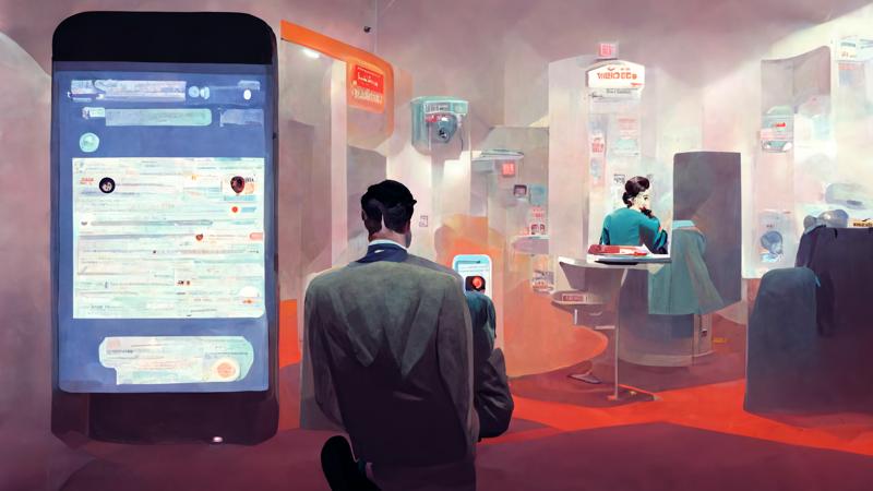person distracted by social media and smartphones office realistic buzz notification sounds