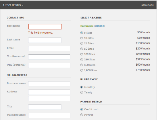 Akismet pricing structure