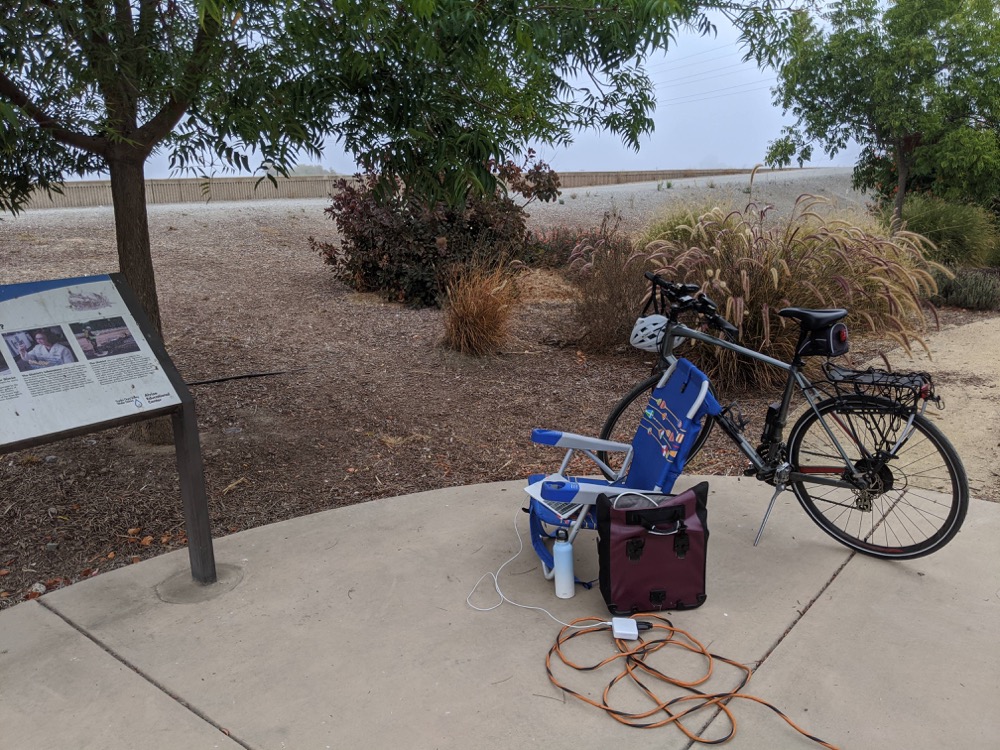 Working outdoors at Alviso Education Center