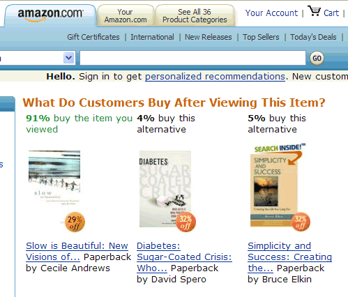 amazon good web design