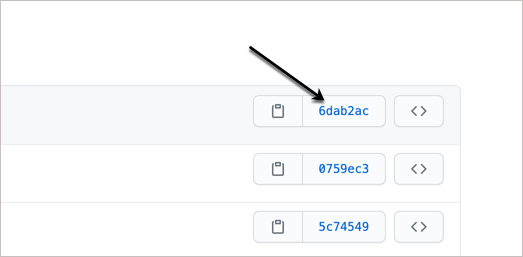 GitHub commit IDs