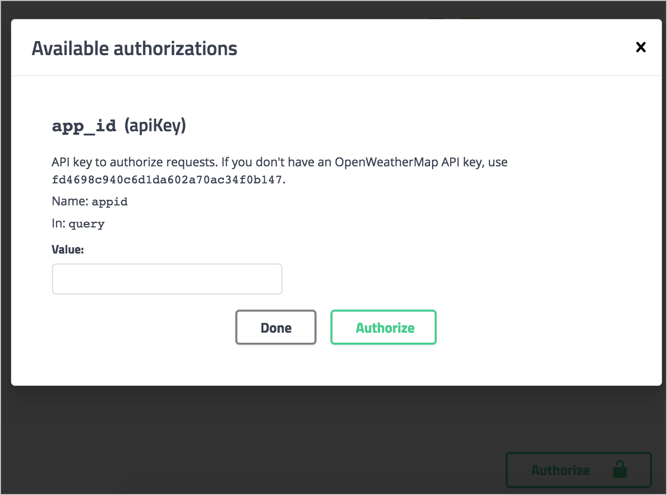 Authorization API-Key. Уникального ключа (API Key).. Enter API Key. Swagger пример описания API. Api openapi