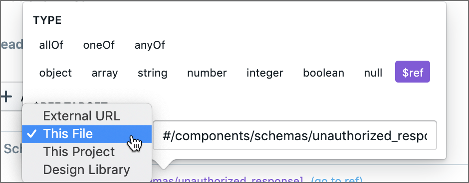 Reference target storage options