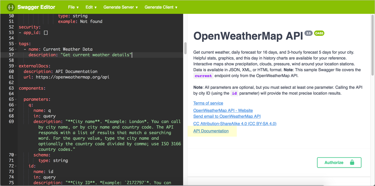 Https openweathermap org. OPENAPI example. Swagger пример описания API. OPENAPI Swagger примеры. Swagger Editor.