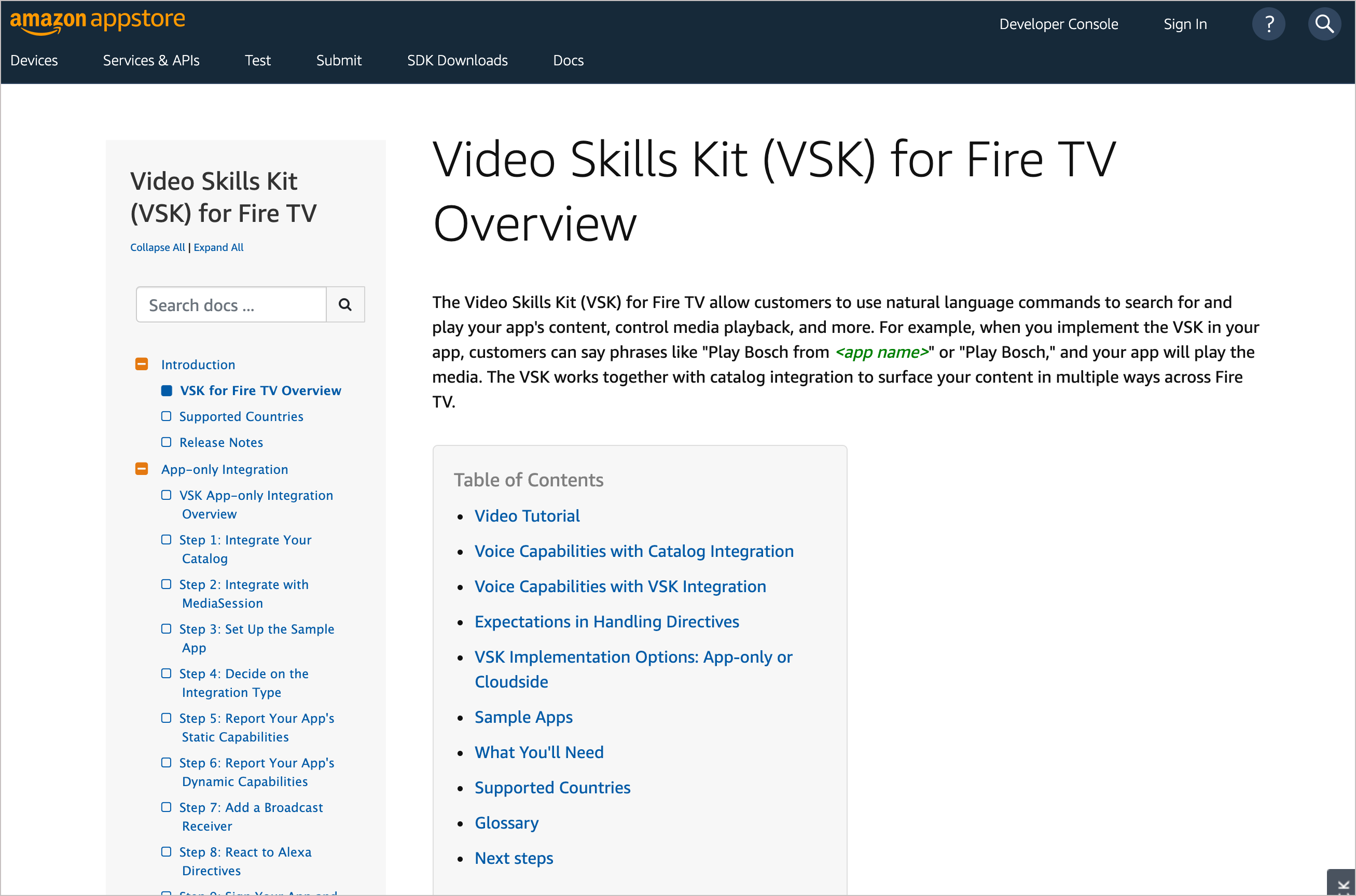 VSK for Fire TV