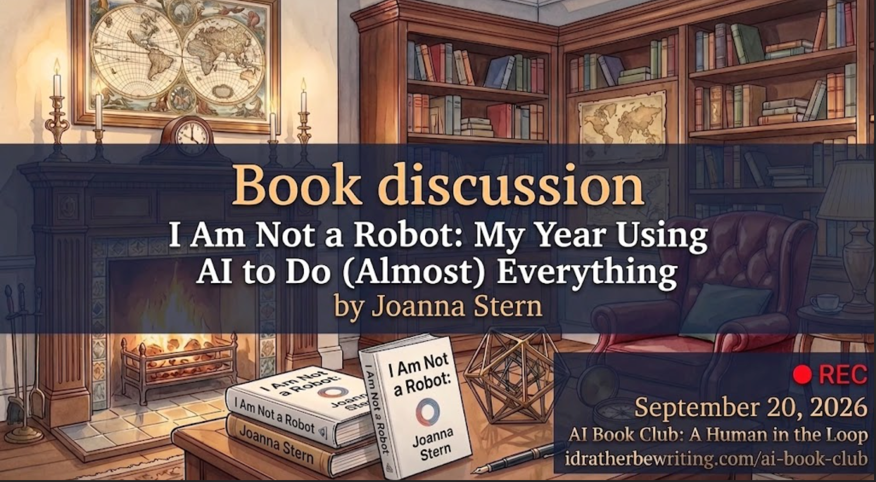 AI Book Club recording of I Am Not a Robot by Joanna Stern