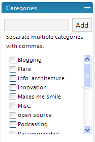 Categories