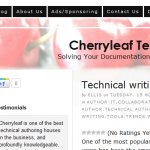 Cherryleaf -- Thoughts on Technical Writing in the Cloud