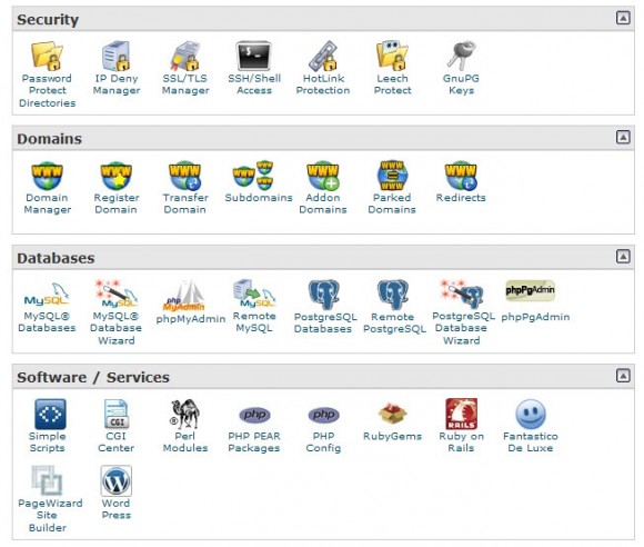 cPanel gives you a familiar interface for working with your database, which is key if you're managing a WordPress blog