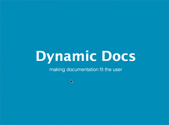 Dynamic docs