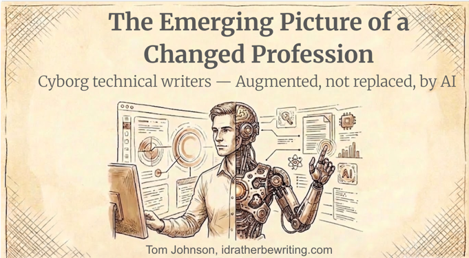 The Emerging Picture of a Changed Profession: Cyborg Technical Writers — Augmented, Not Replaced, by AI