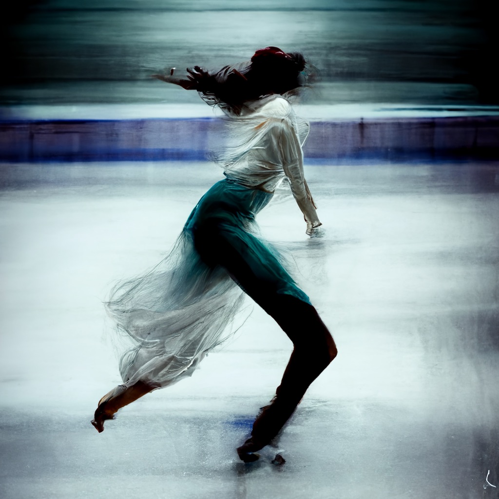 Effortlessness, a figure skater