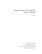 Gospel Library Android How-to Guide