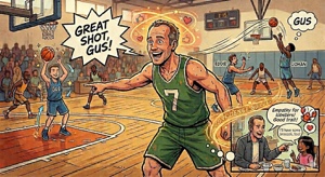 Good shot, GUS!!!! How to win at pickup basketball even if you're not all that great