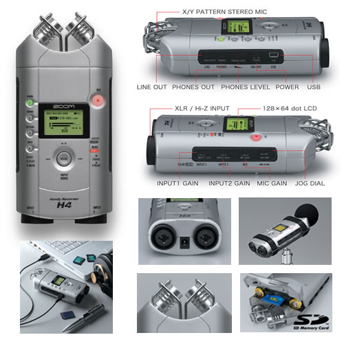 Zoom H4 Samson Digital Recorder, $299