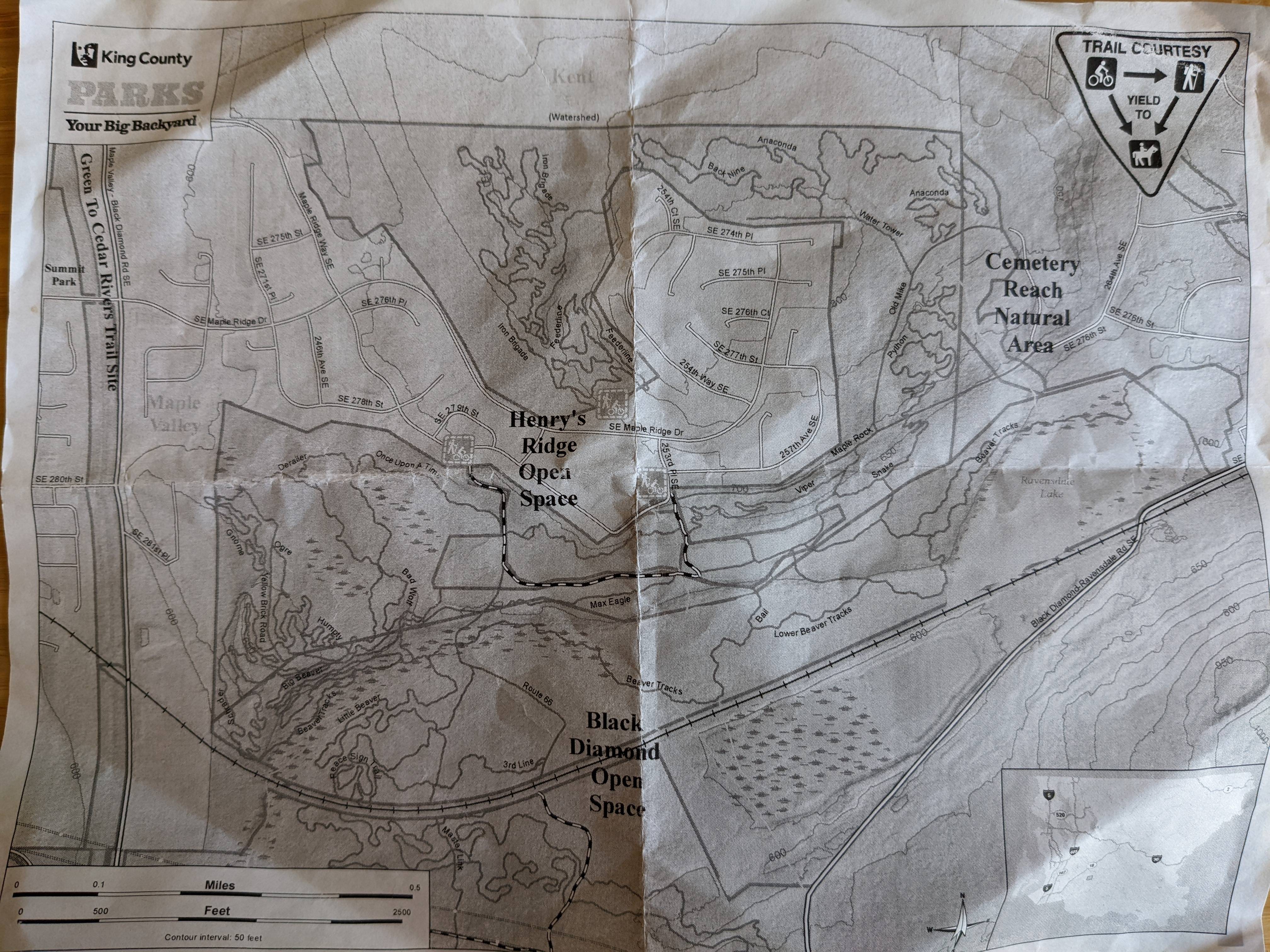 Henry's Ridge Map